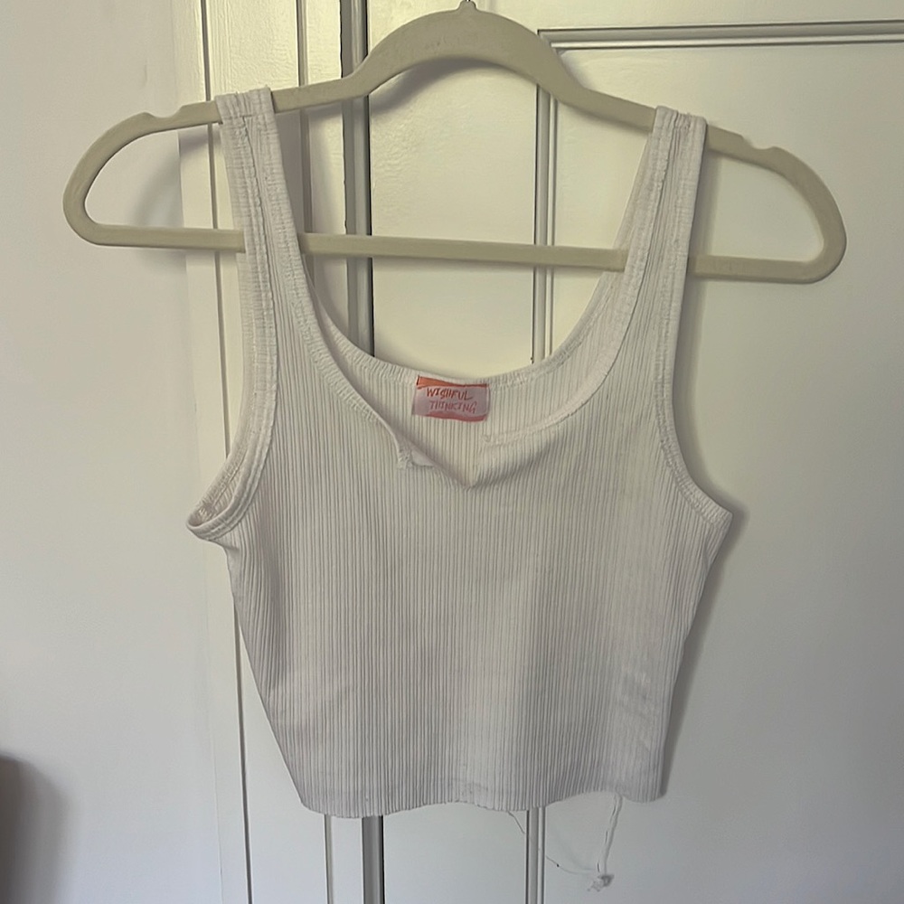White crop top